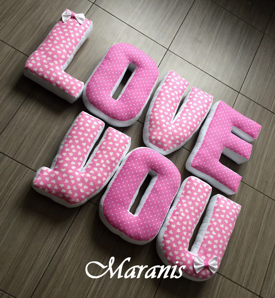 Letter pillow pattern Maranis