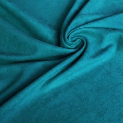 Хлопковый велюр изумрудный (сине-зеленый)