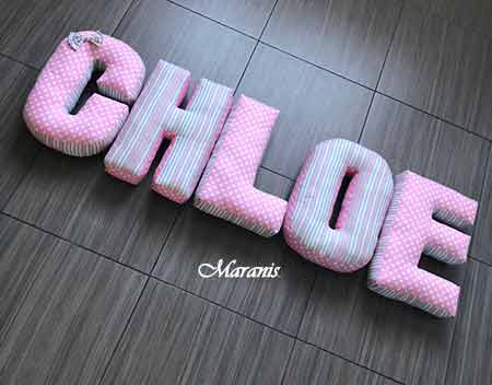 Подушки буквы chloe фото
