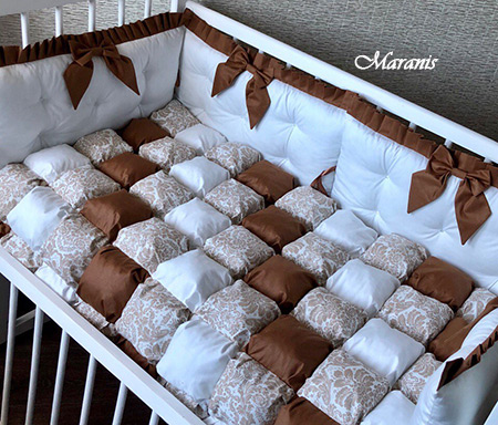 Комплект в детскую кроватку Кофе с молоком фото